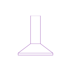 Fixtures Oven Hood Ge Wall Mount Pyramid Chimney Hood 30 Inch Laser Cut Svg File, Free Vectors File